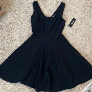 Lulus black skater dress